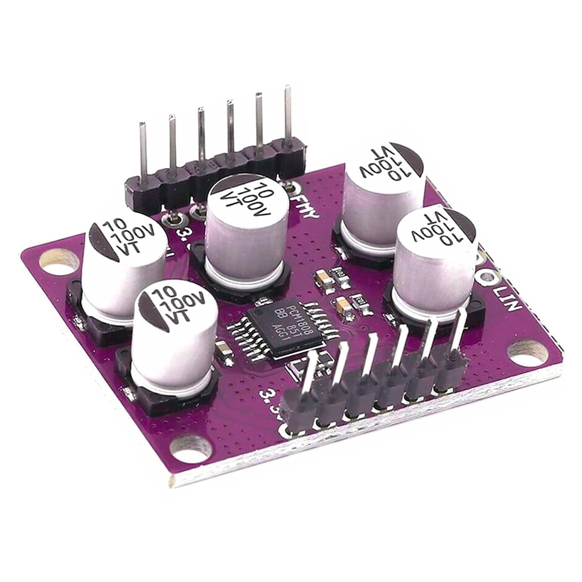 Modulo amplificatore PCM1808 a 24 bit, decodificatore di ingresso analogico single-ended ADC stereo audio con rapporto segnale/rumore di 99 dB