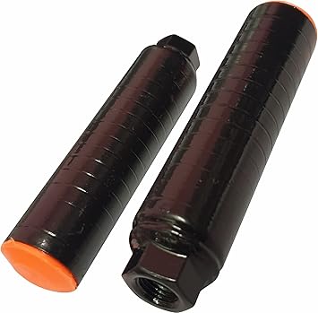 ONBICLE Cycle Foot Rest Black Aluminum Alloy Anti-Skid Bicycle Silver Leg Pegs Foot Rest Stunt Axle 1 Pair (Black)