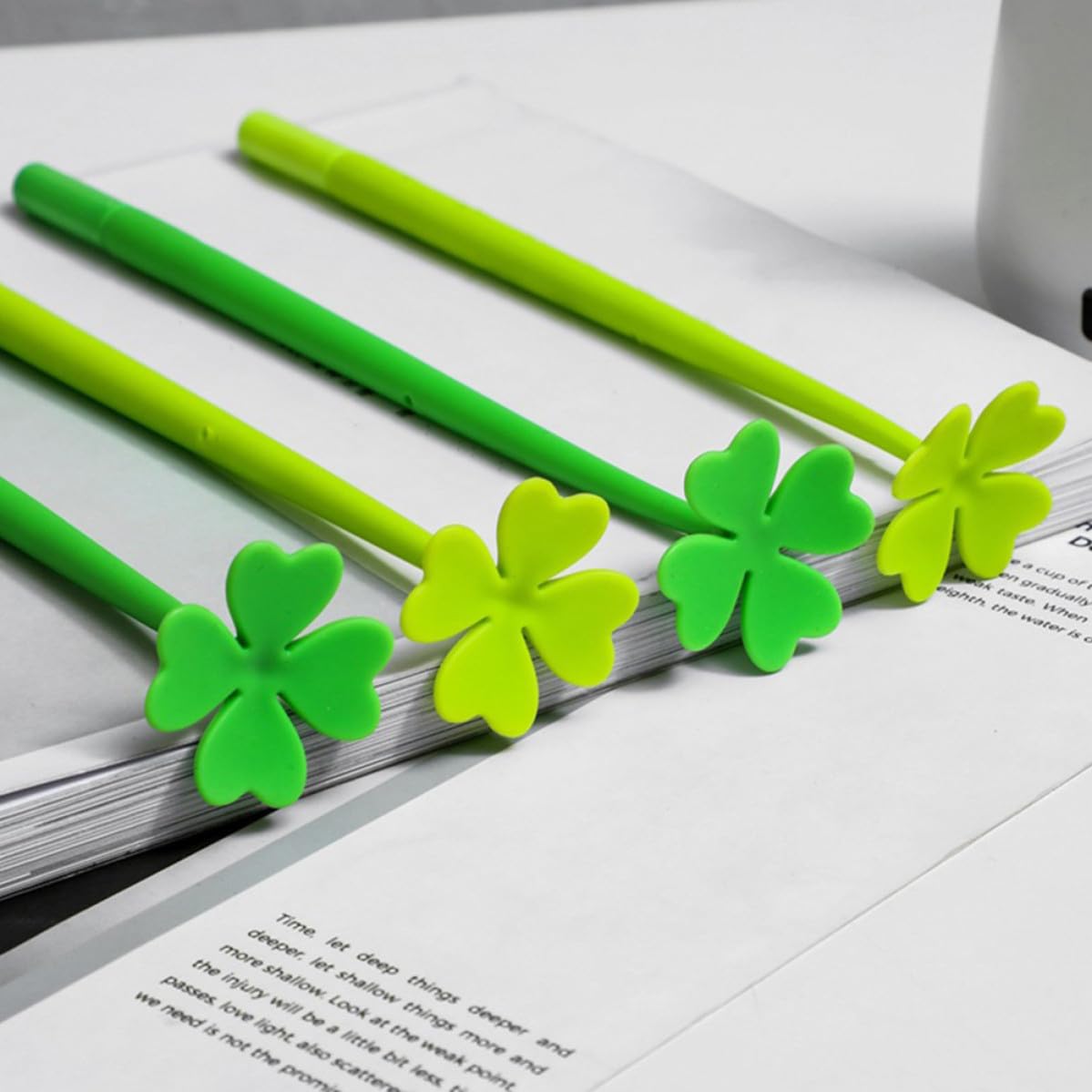 UKCOCO 20 Pezzi Penne Gel a Sfera Fiore Decorativo Penne Leggere per Studenti e Ufficio Carine per Scrittura Quotidiana e Firme