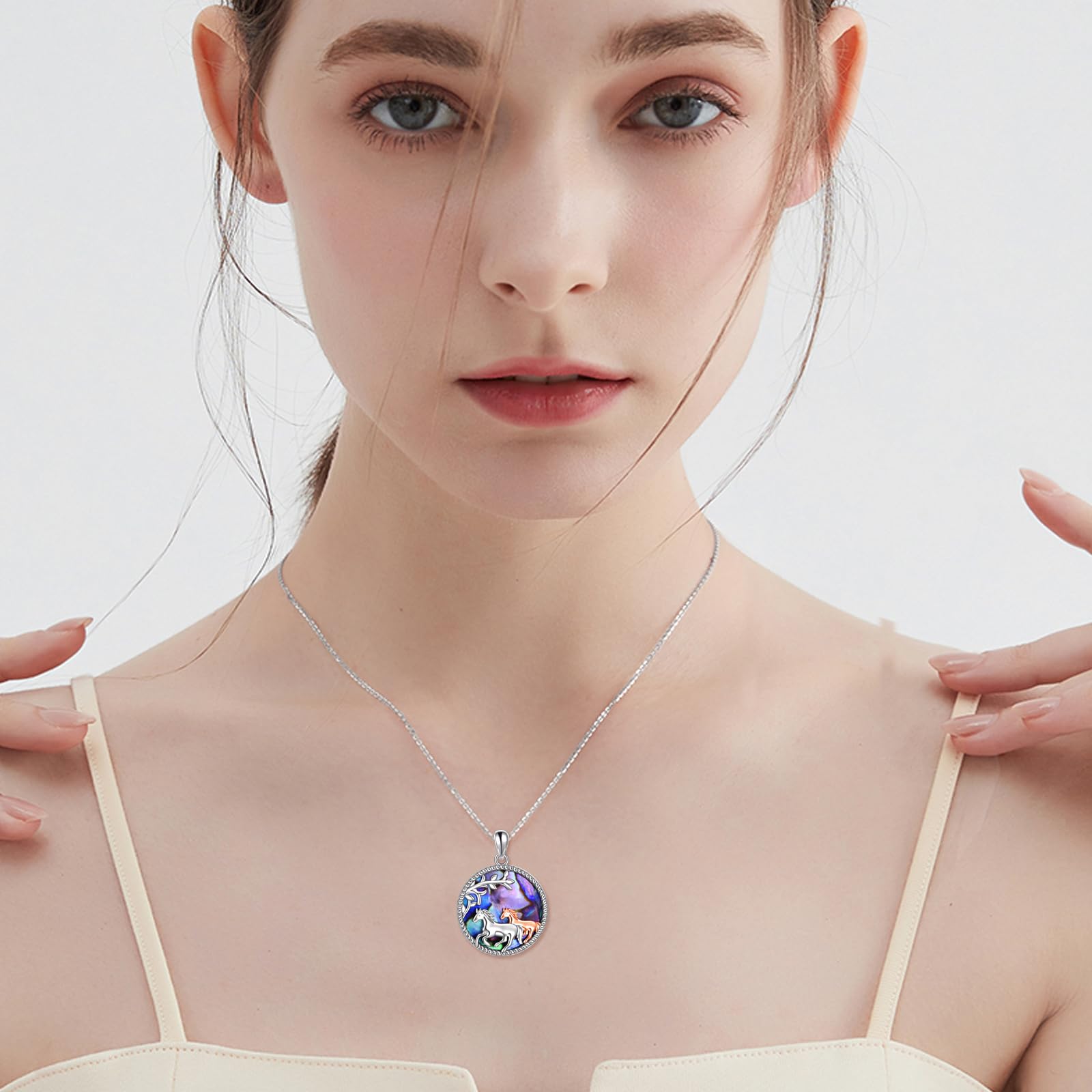 YAFEINI Tier Geschenke Sterling Silber Faultier/Panda/Fox/Pinguin/Alpaka/Kolibri/Frosch/Libellen/Fuchs/Schmetterling/Hirsch/Lama/Otter Halskette Tier Anhänger Schmuck für Frauen Geschenke