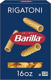 Barilla Rigatoni Pasta, 16 oz. Box - Non-GMO, Made with Durum Wheat Semolina - Kosher Certified