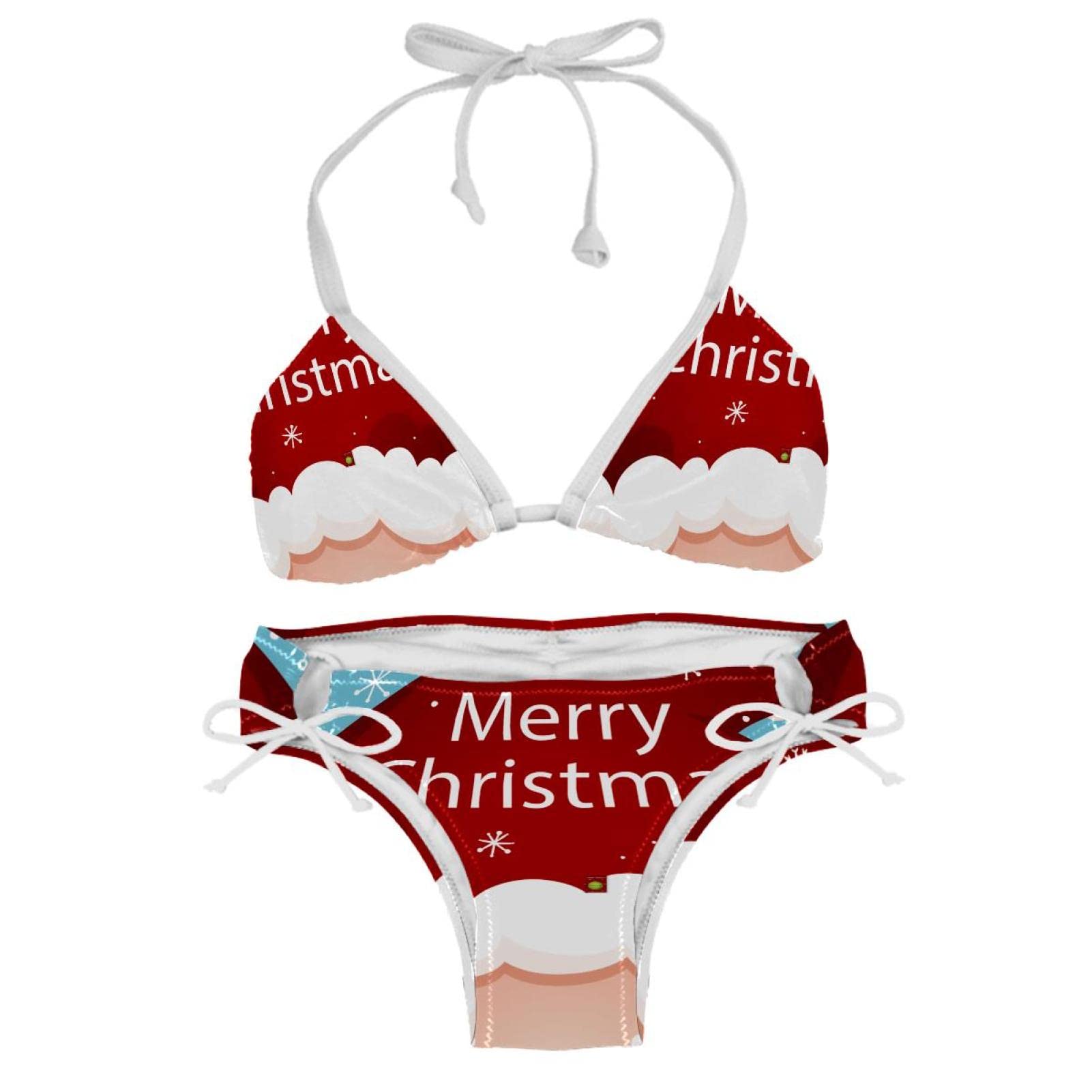 Christmas Father Bikini Sets for Women Beach Bathing Suit Multicoloured