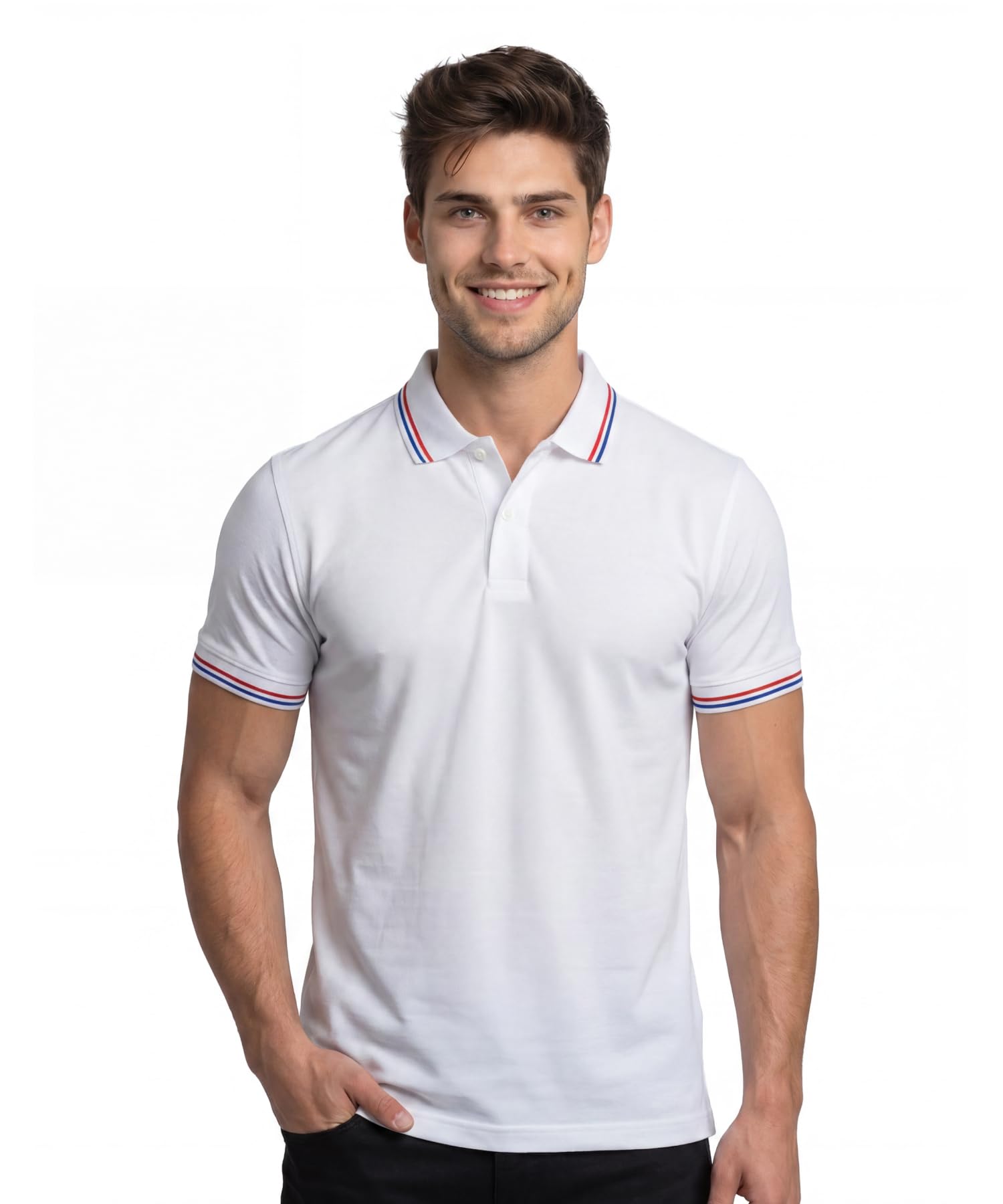awg all weather gear Cotton Polo T-Shirt | Half Sleeve Plain-Regular Fit | Soft Breathable Solid Tee | Collar Tshirts | Casual & Office Wear | Comfortable Everyday Cotton Polo | Mens Tshirts-picture-56