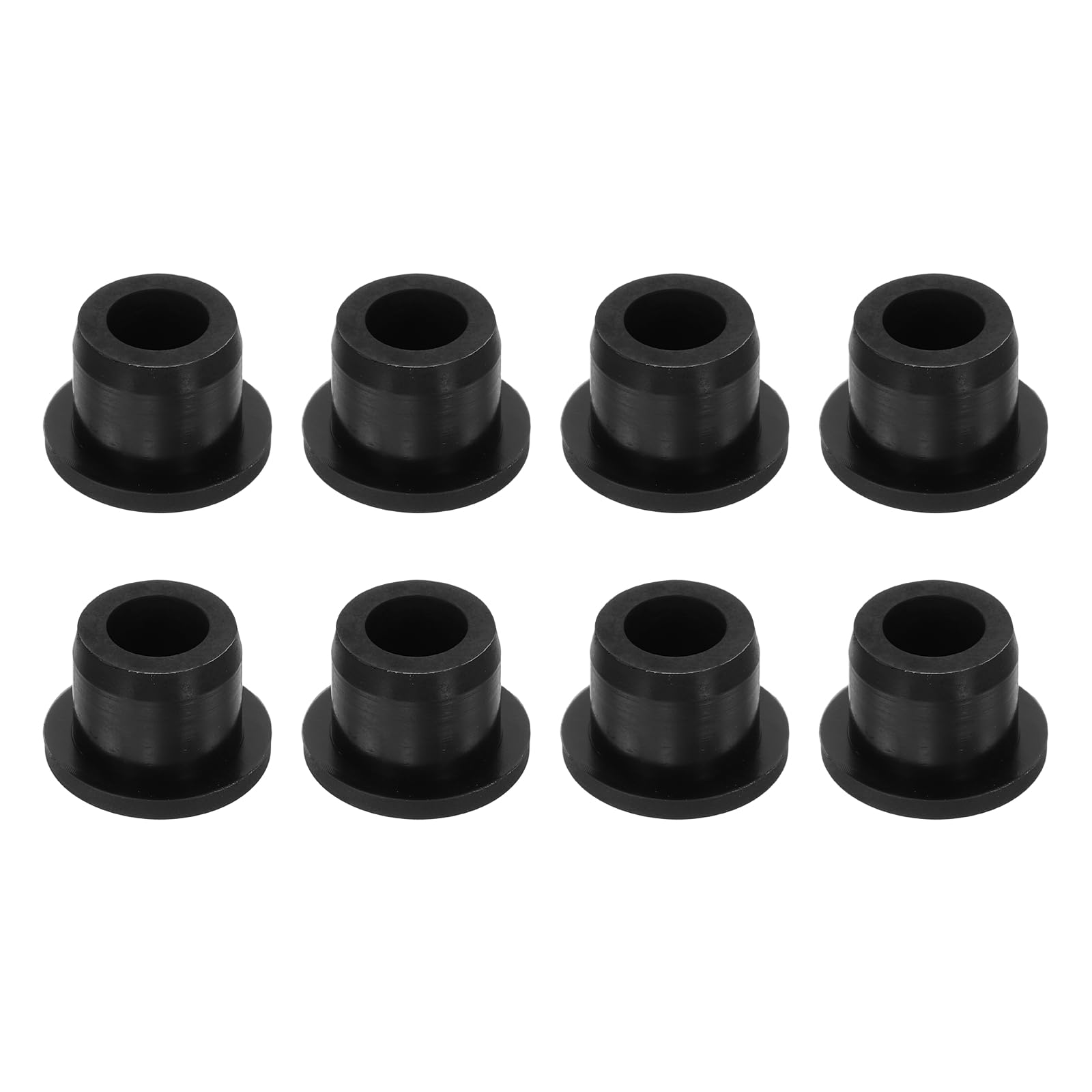 sourcing map 8Pcs Black Plug Holes, Waterproof Rubber Button Plug for 13mm / 0.5" Hole Bottles Pipes End Caps Round Sealing Plugs Flexible Rubber Stoppers