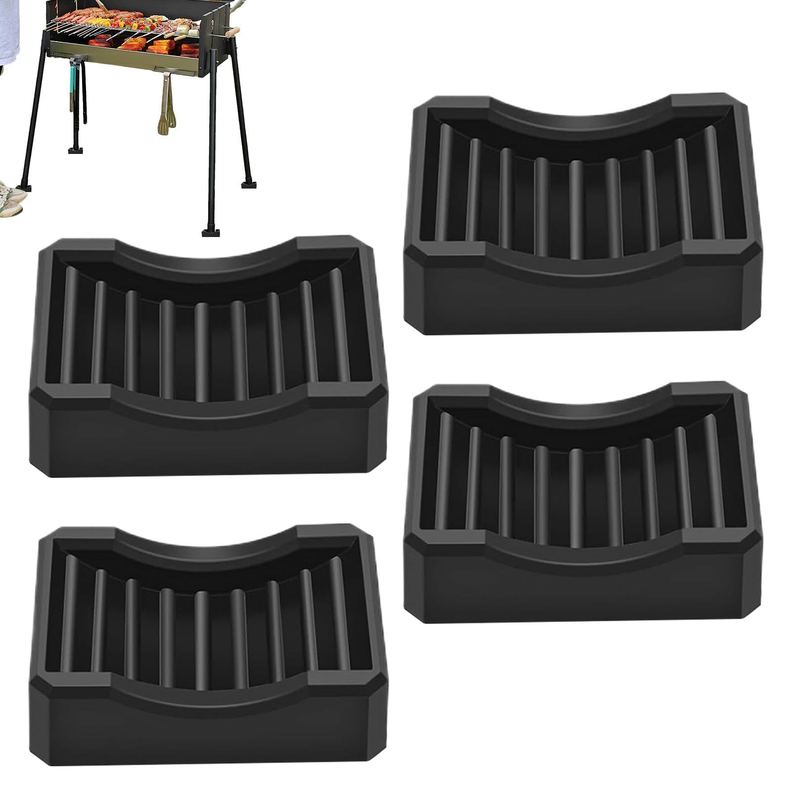 Piedini di livellamento per barbecue resistenti per patio giardino cortile campeggio