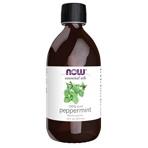 NOW Essential Oils, Peppermint Oil, Invigorating Aromatherapy Scent, Steam Distilled,