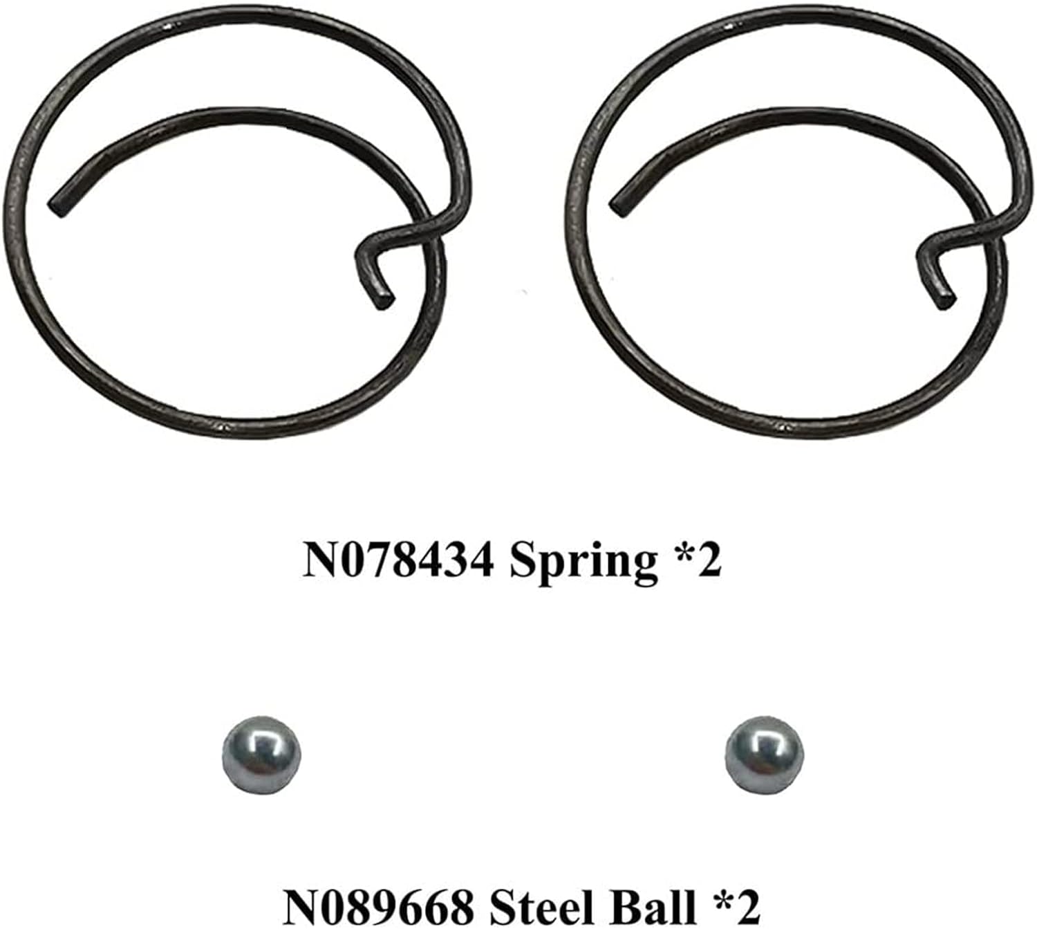 2 Pack N078434 N089668 Spring and Steel Ball, Fit for DCF805 DCF825 DCF885 DCF886, Impact Driver Spring Kit