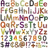 Faccito 231 Pcs Halloween Bulletin Board Letters for Classroom 4 Inch Letters Combo Pack Set Alphabet Numbers Symbols Halloween Bulletin Board Cutouts for Teachers Classroom School Wall Decor