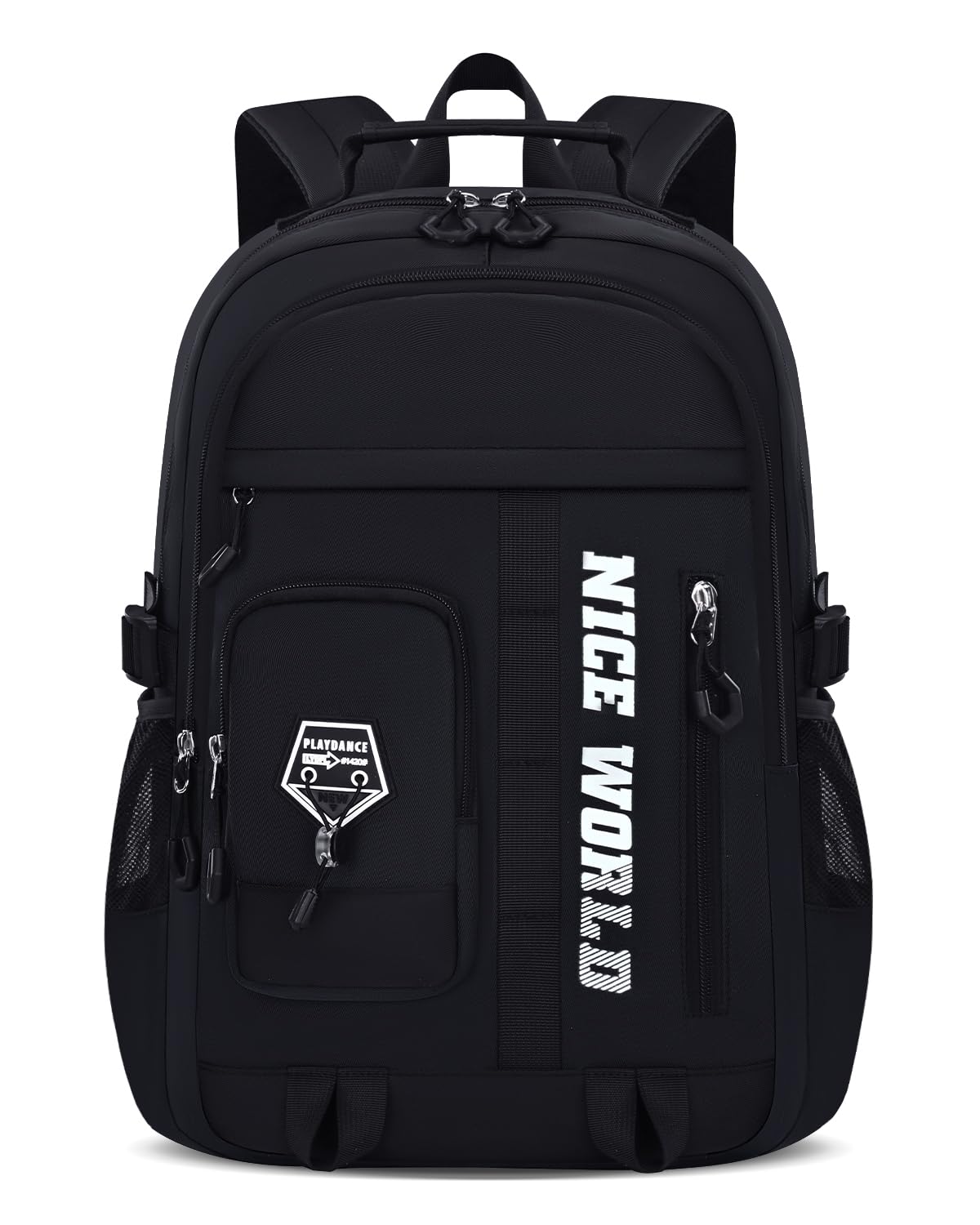 Amythe Mochila Escolar Niño Adolescente, Ligera Grande Negro