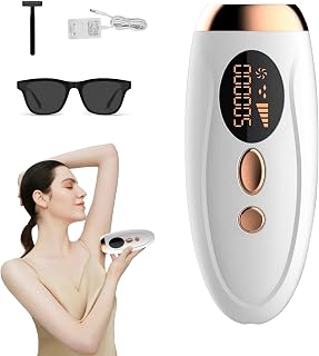 Depiladora Laser, IPL Depiladora Luz Pulsada Depilacion Maquina Mujer Hair Removal con Función de Refrigeración de Hielo 5 Niveles de Energía para Ingles Axilas Cara Cuerpo