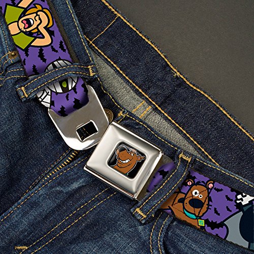 Cinturón de Scooby Doo ajustable con hebilla de coche y mini murciélagos 2