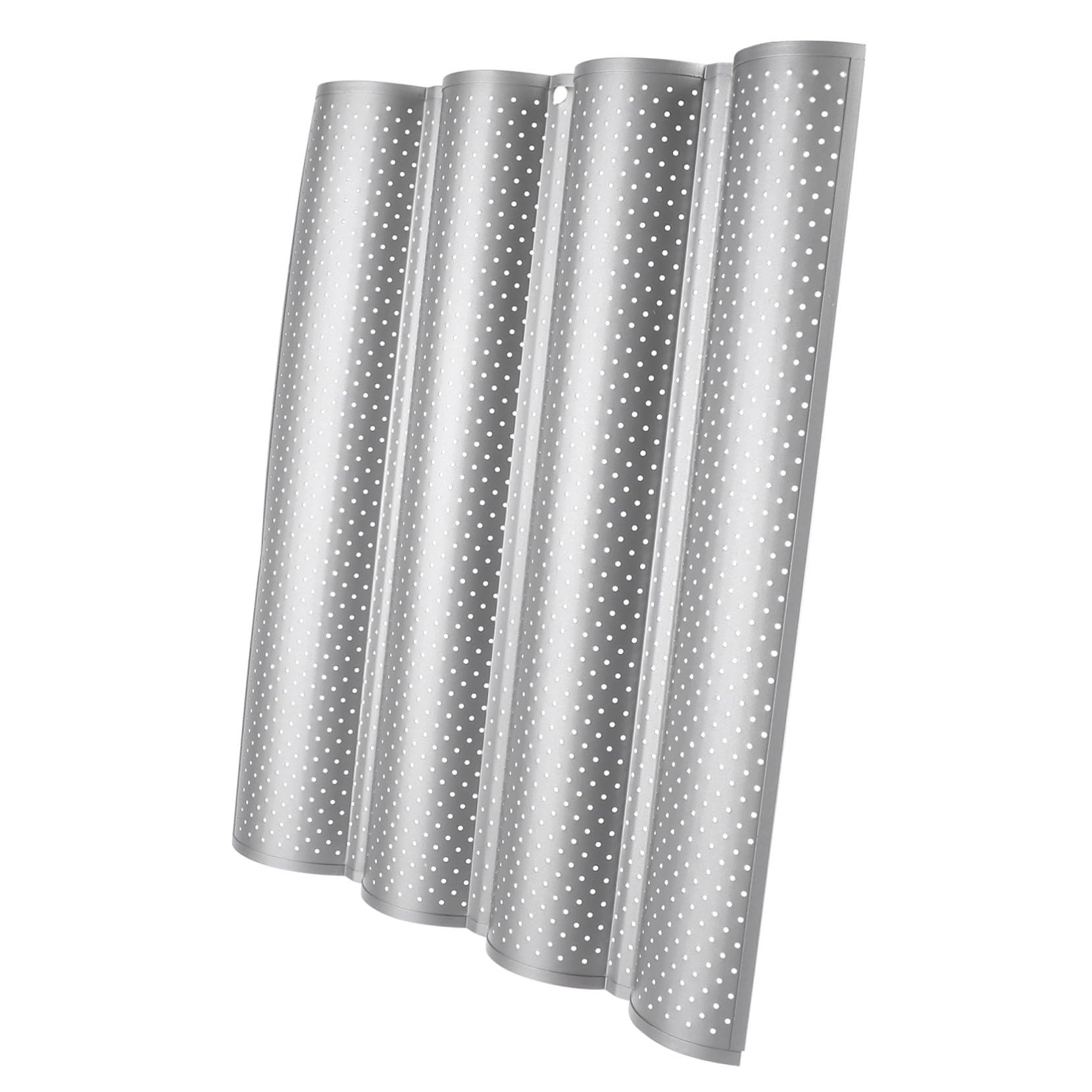 BESTYASH Backblech aus Edelstahl Wellenform Baguette Backform für Französisches Brot Antihaftbeschichtet Backzubehör für Heim und Profi Backen