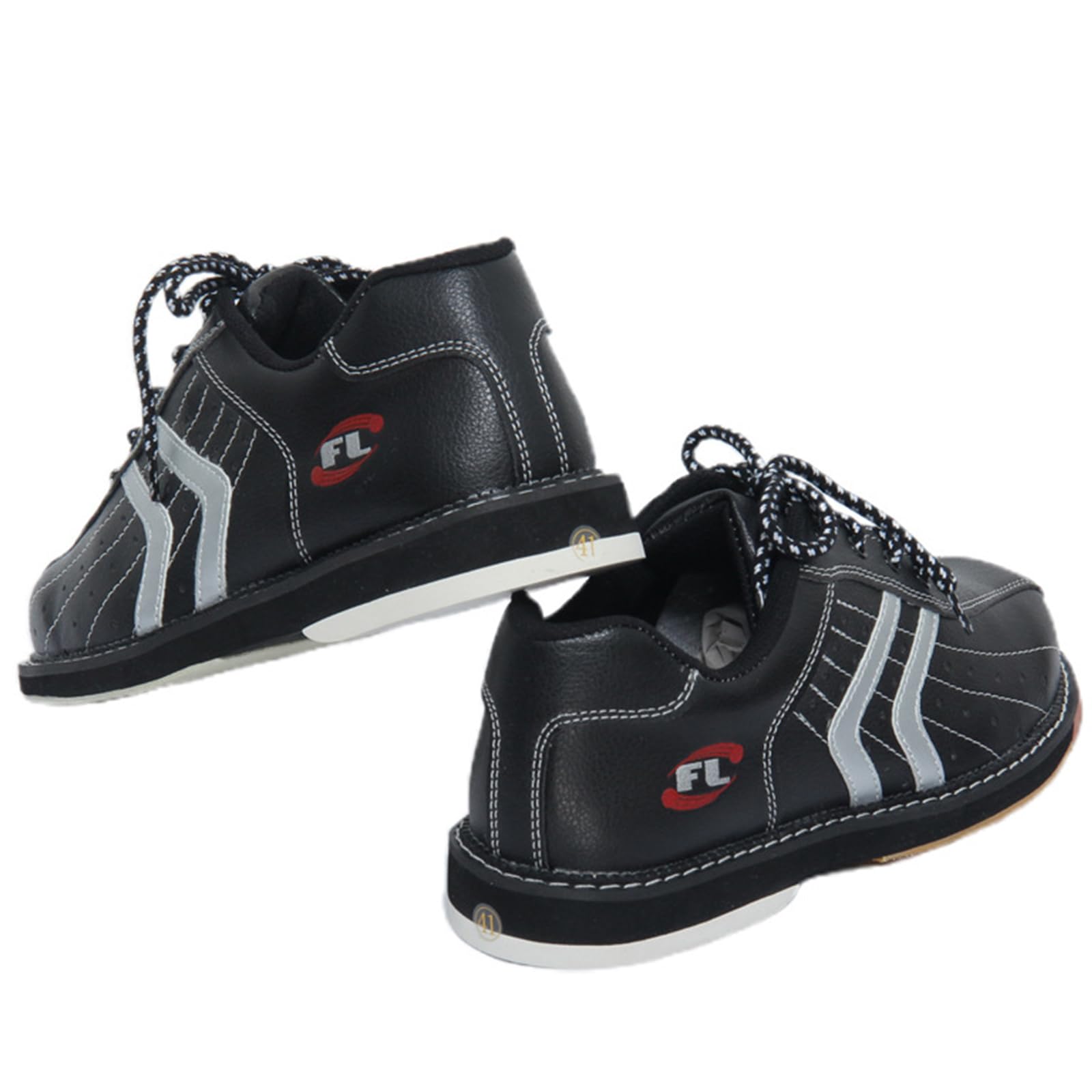 SDEQA Zapatos de Bolos para césped para Hombre, de Cuero, Transpirables, Antideslizantes, Ligeros y para jóvenes