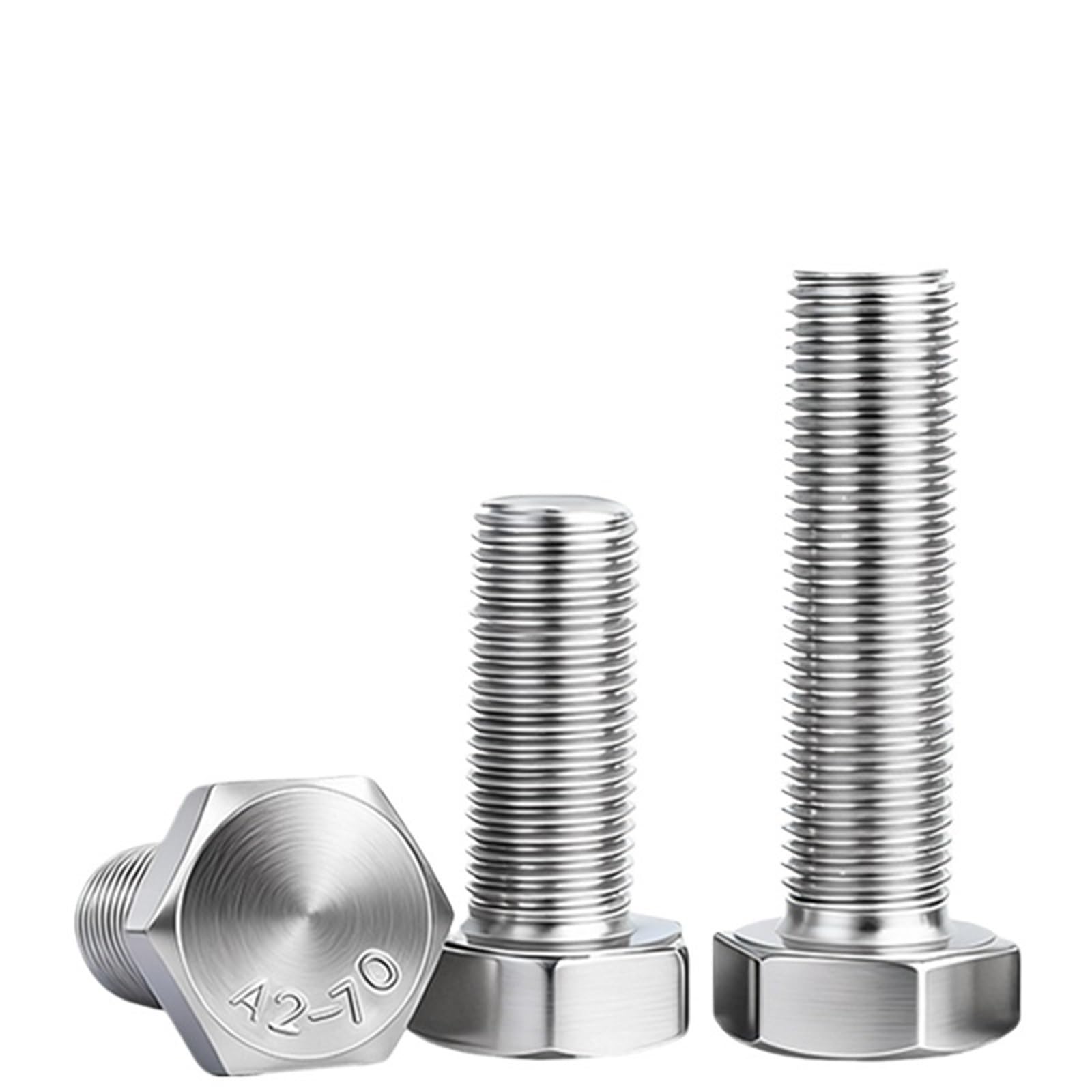 MUHUO Flanged hexagon bolt, 304 Stainless Steel Hex Head Bolts Full Thread Hexagon Screws Fasteners(40mm,M8 5pcs)