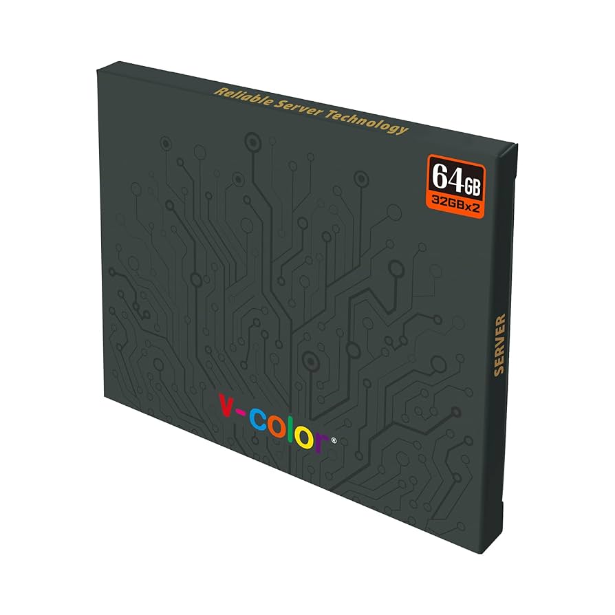 V-Color DDR5 64GB (32GBx2) 5200MHz CL42 2Rx8 ECC UNBUFFERED
