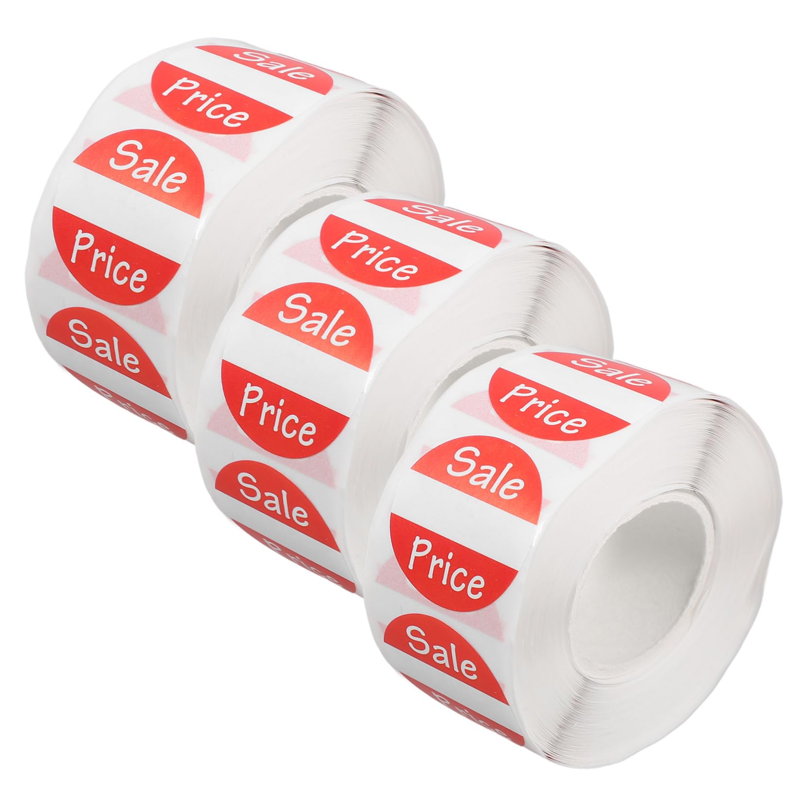 SOLUSTRE 15rotoli Adesivi Per Etichette Per Piccole Attività Commerciali Adesivi Pre-stampati e Scrivibili Per Etichettatura Prezzi Retail