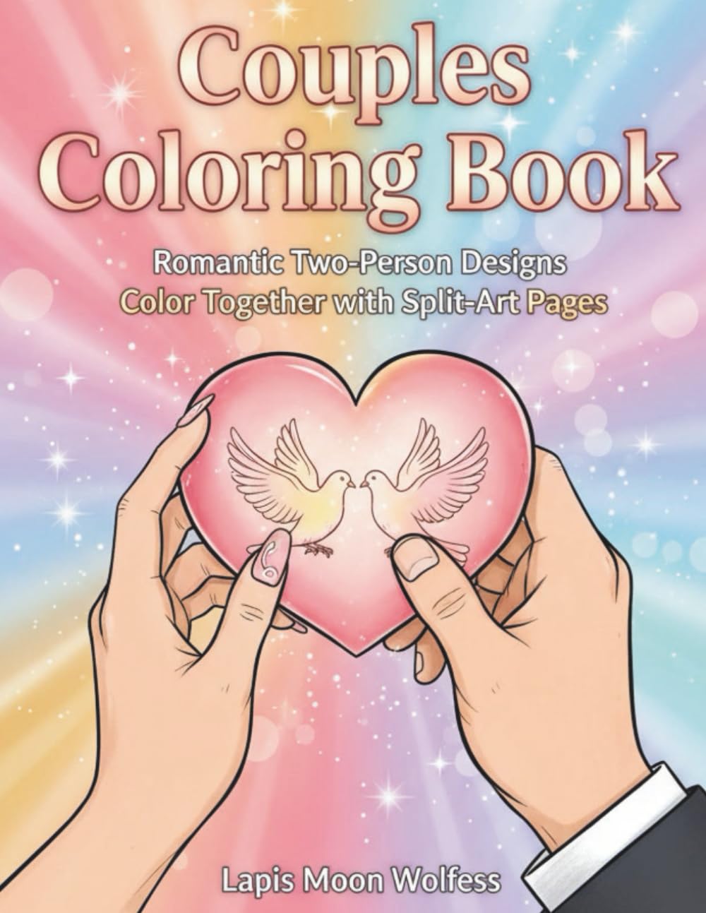 Couples Coloring Book for Adults: Romantic Split-Page Designs to Color Together – Love Scenes, Dates, and Symbols for Relaxation, Connection & Valentine’s Day