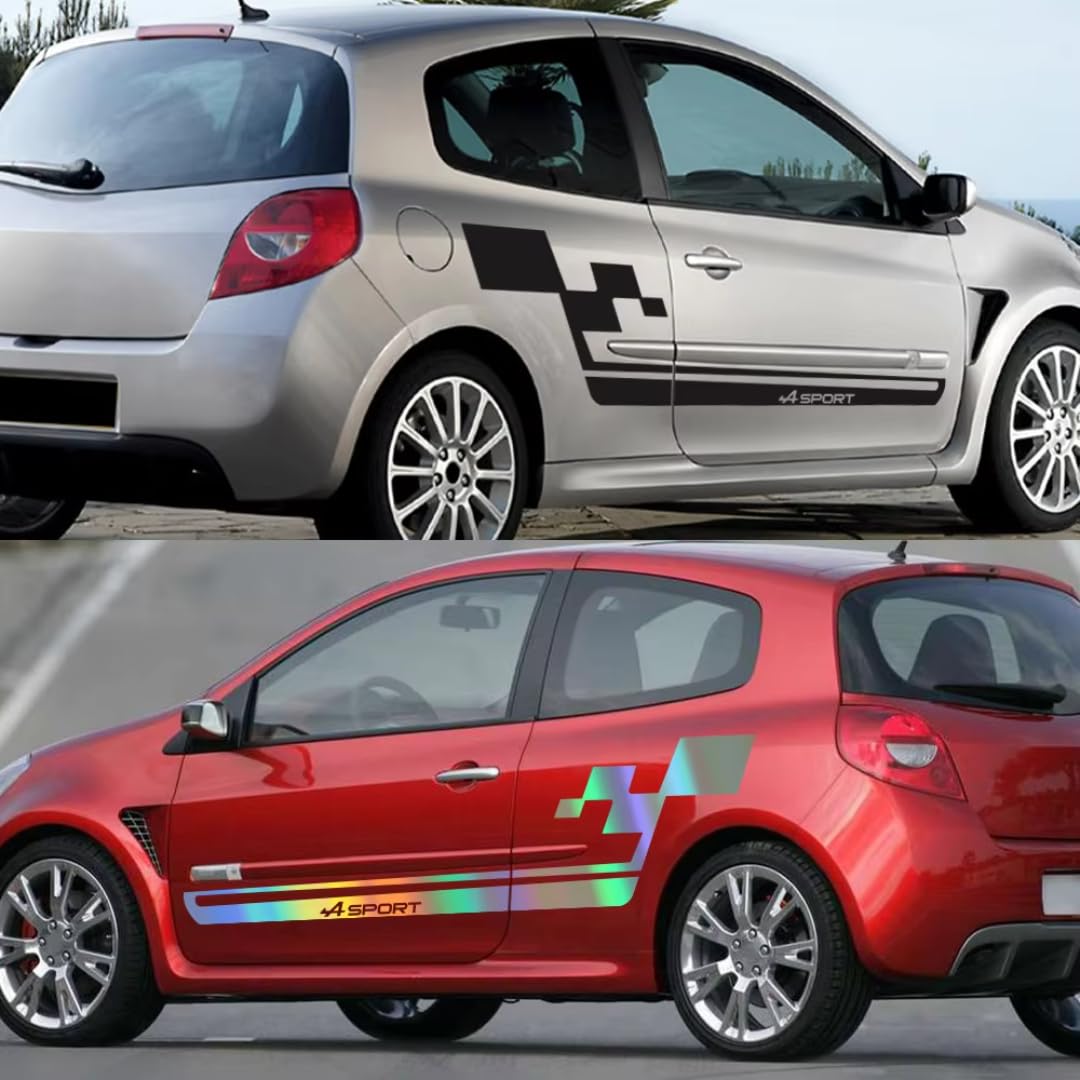 Naklejki samochodowe do Renault Clio Cup Rs Tuning Akcesoria Samochodowe Drzwi Boczne Naklejka Auto Decor Naklejka
