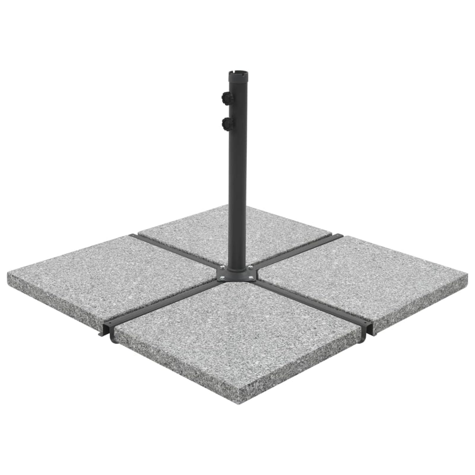 Plaque de Poids carrée pour Parasol Granit 25 kg Gris Parasol De Jardin Exterieur,Protection UV,Parasol,