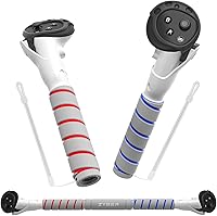 Vista 1 de ZYBER Controller Extensions Gorilla Tag Long Arms for Meta Quest 3, 3-in-1 Beat Saber Handles Golf Club Attachment VR Sticks Controller Grips for
