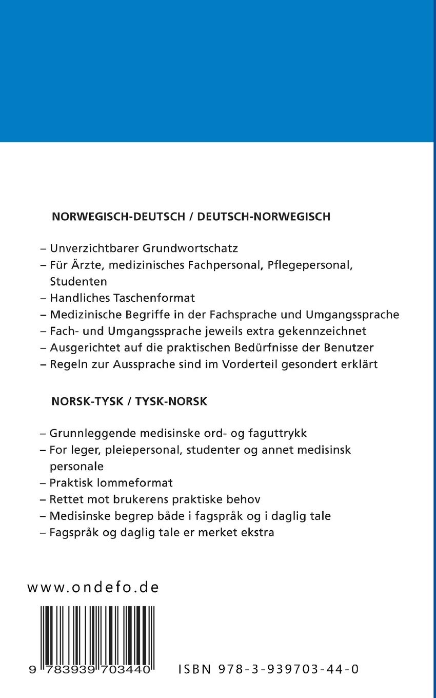Medizinisches Wörterbuch Norwegisch - Deutsch, Deutsch - Norwegisch