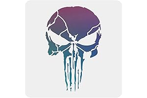 FINGERINSPIRE Skull Hand Tattoo Stencil