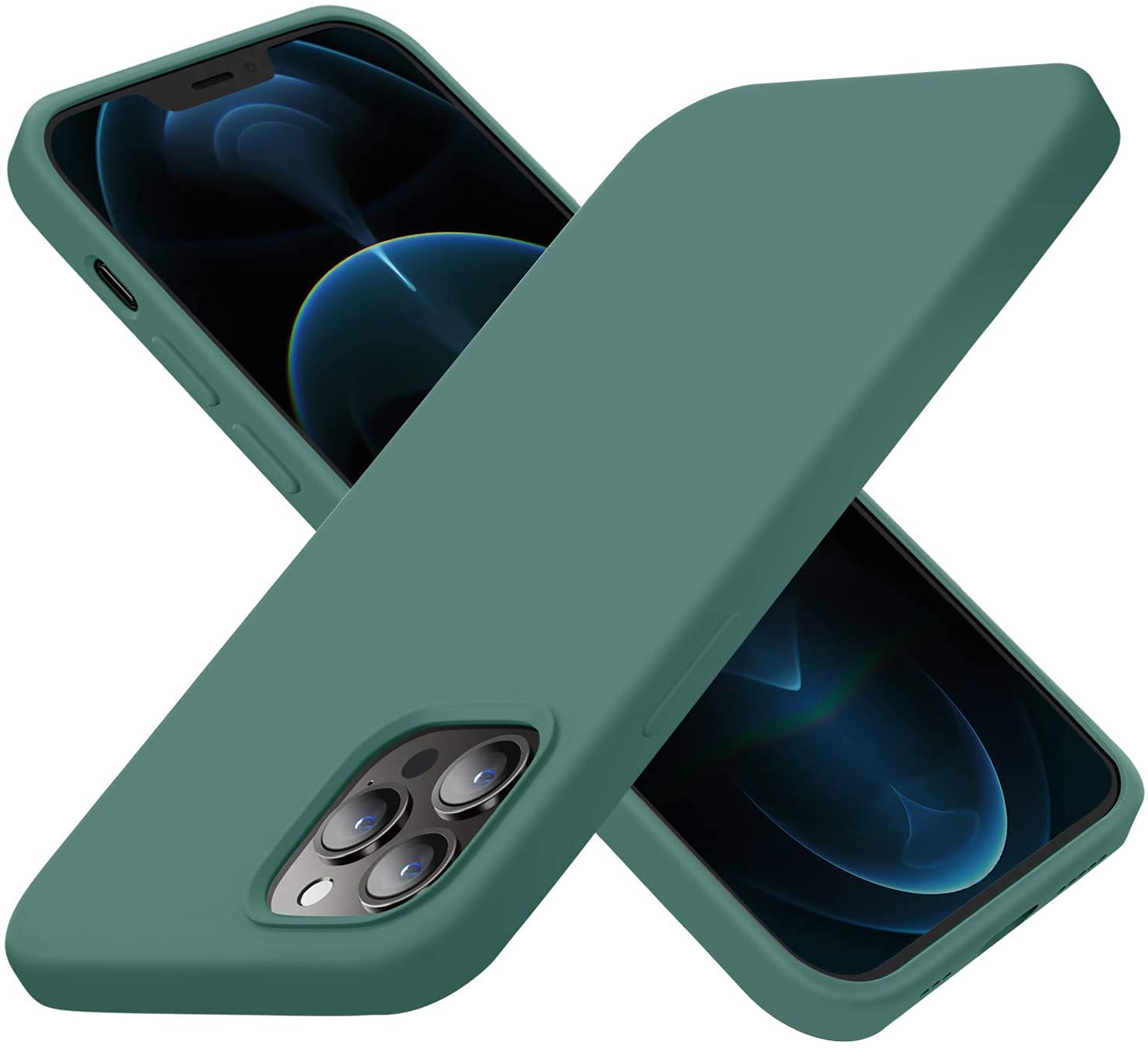 TEEKAOO Silicone Back Cover Case Compatible for iPhone 11 Pro (Midnight Green) (B09HNVHG5R) Amazon Price History, Amazon Price Tracker