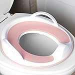 Jool Baby Potty Training Seat for Boys and Girls With Handles, Fits Round & Oval Toilets, Non-Slip with Splash Guard, Includes Free Storage Hook (Pink)