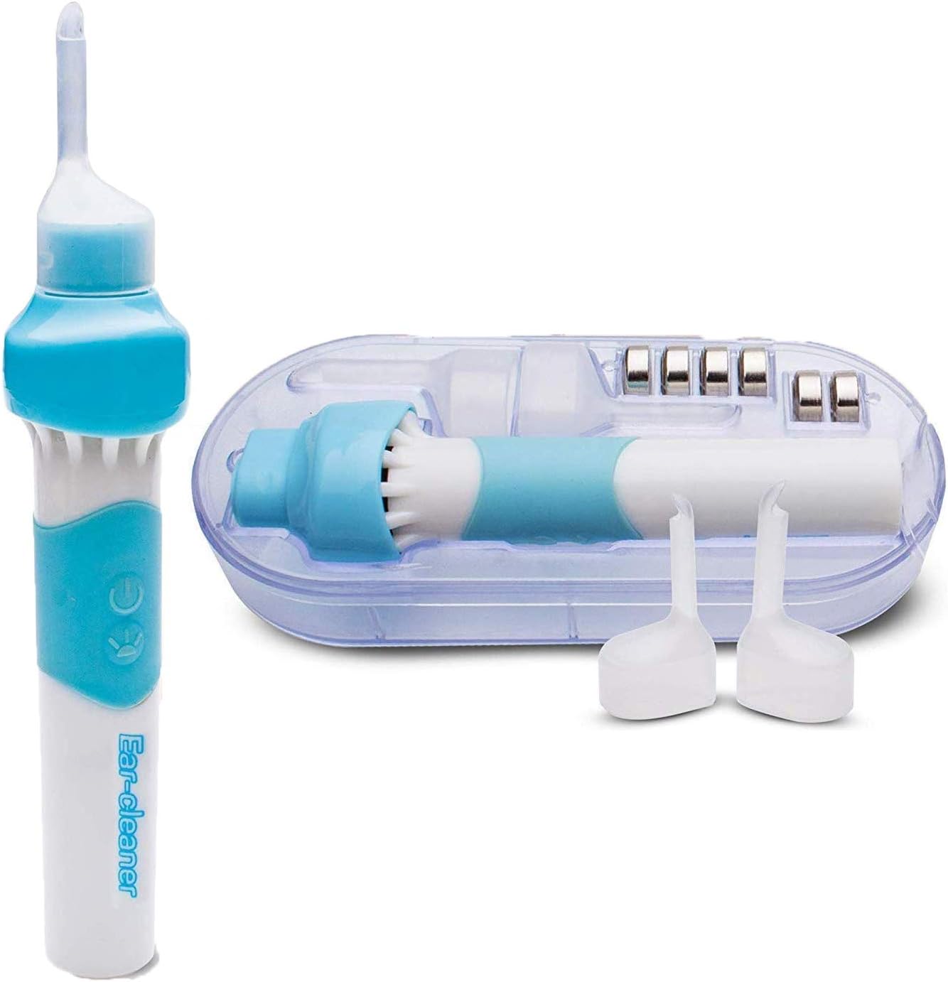 Ear Wax Removal Kit, Electric Earwax Removal Tools, Ear Cleaner, Ear Wax Vacuum Easy Earwax Remover Soft Prevent Ear-Pick Clean Tools Set, Safe and Comfortable