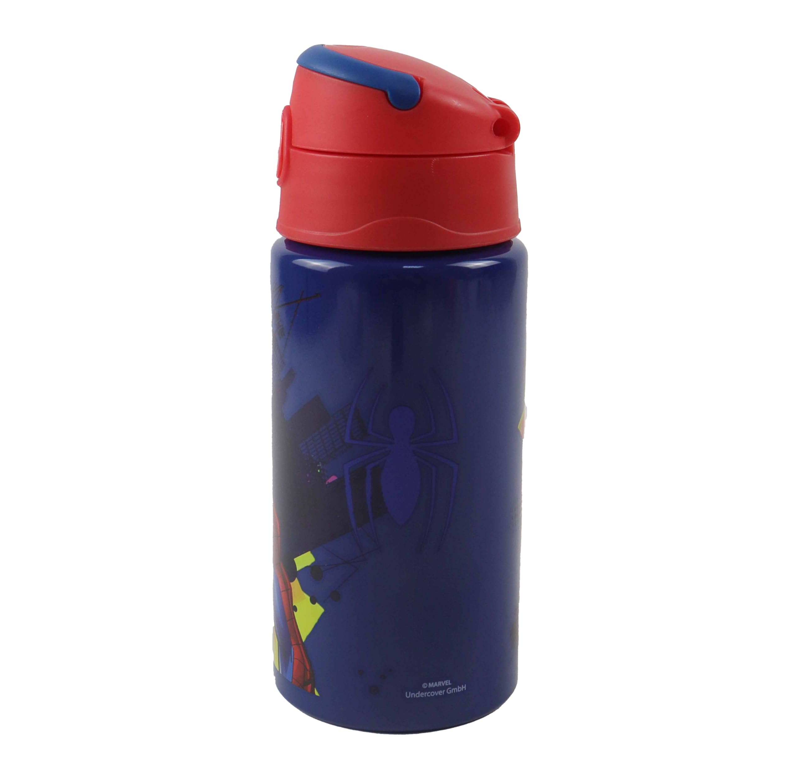OM SUPPLIES Spiderman Characters Reusable Aluminium Sports Bottle 500ml, Holiday - Image 3
