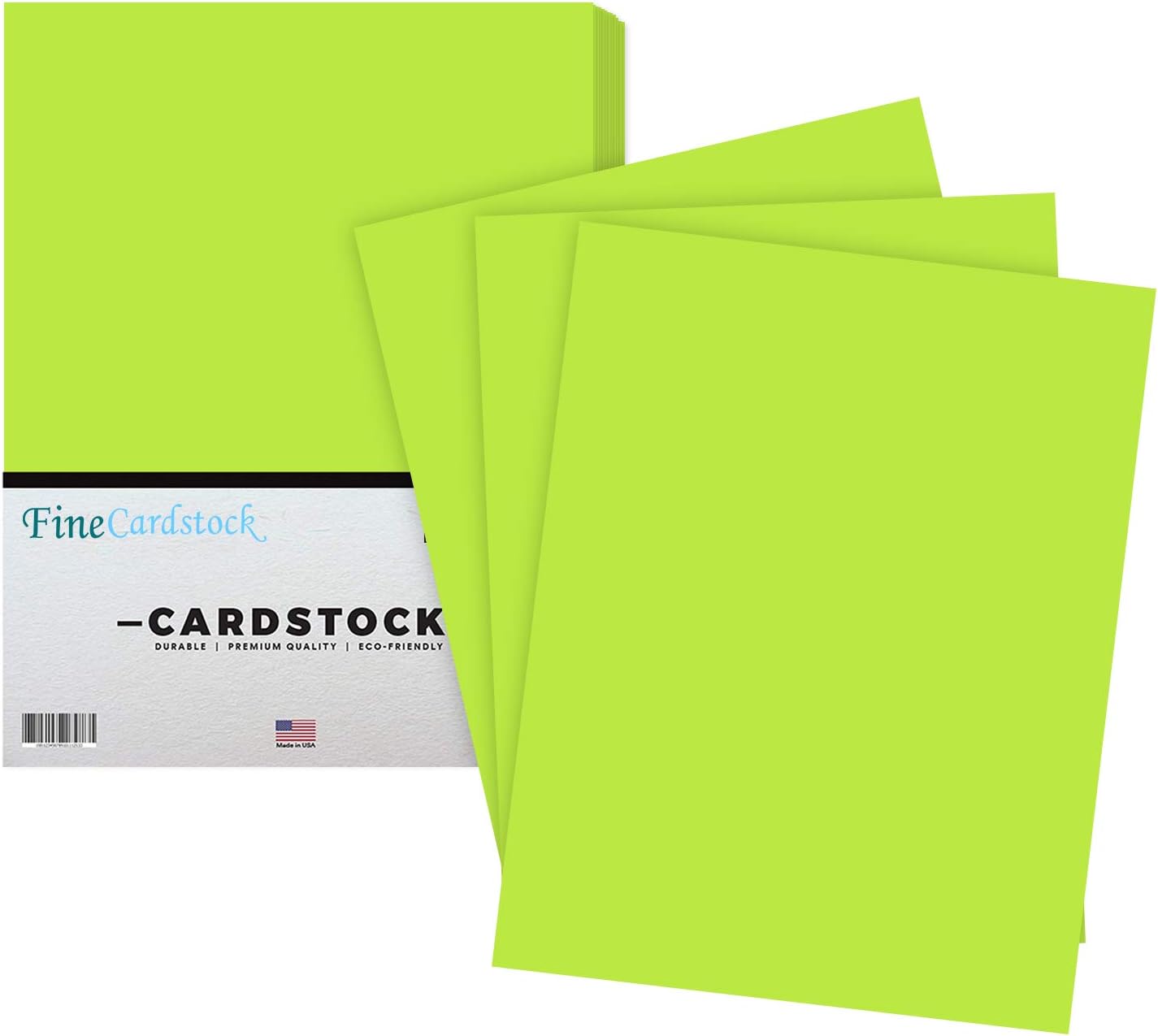Premium Color Card Stock Paper | 50 Per Pack | Superior Thick 65-lb Cardstock, Perfect for School Supplies, Holiday Crafting, Arts and Crafts | Acid & Lignin Free | Vulcan Green | 8.5 x 11