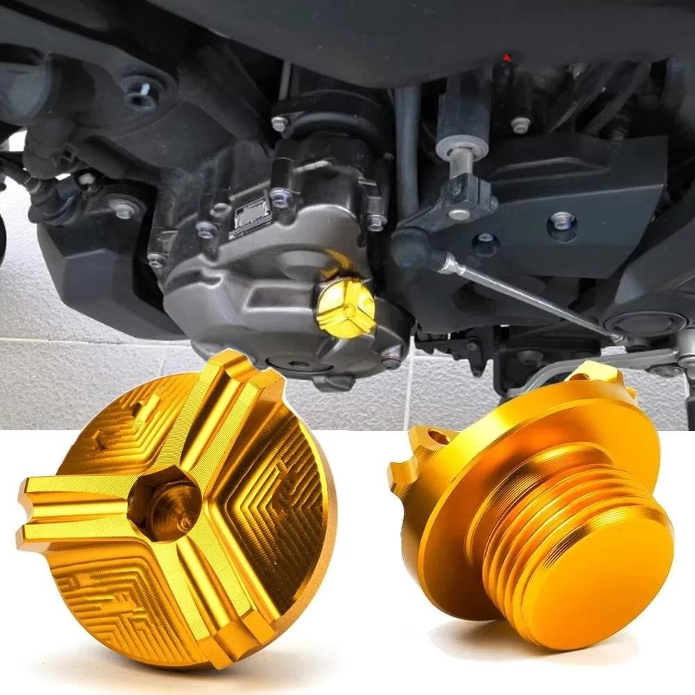 Tapón Llenado Aceite del Motor Tapa del Depósito Maestro del Cilindro De Líquido De Freno Delantero Y Trasero De Motocicleta MT03 MT-03 2015-2024 Tapa De Llenado De Aceite(Negro,A)