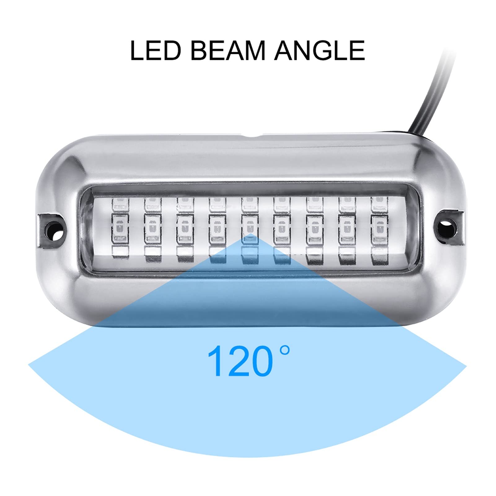 Luci di Navigazione 2.7°12V.PONTOOM TRACCUPA della Barca SUBACQUA Pontoon Pontoon Barche Accessori Barca Acciaio Inossidabile in Acciaio Inossidabile Acciaio in Acciaio in Acciaio Marine IP68