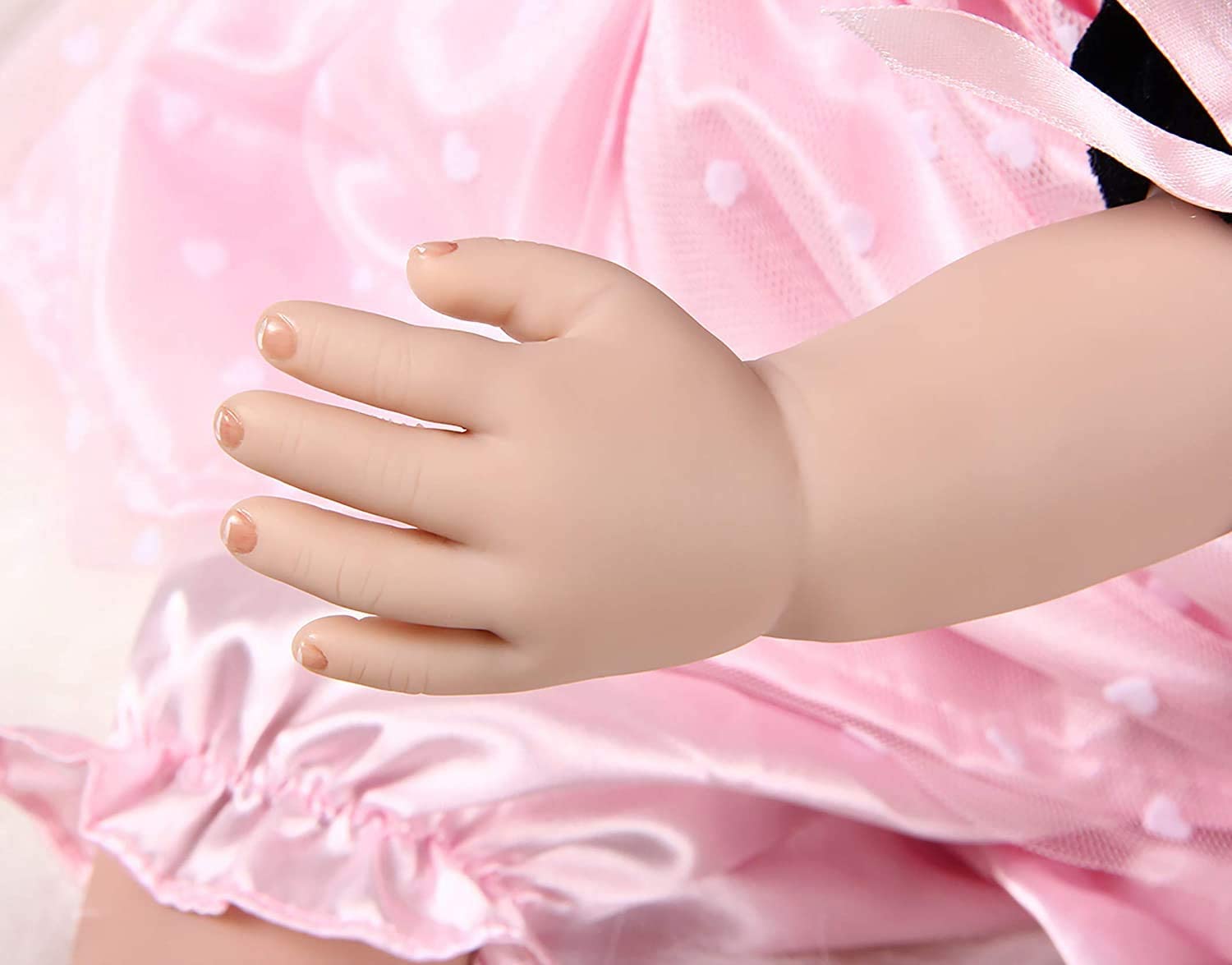 ZIYIUI Bebe Reborn 24 pollici 60 cm vinile di silicone morbido bambola Reborn fatto a mano bebe Reborn ragazza regalo di giocattoli per ragazzo, ragazza, regalo di Natale(bambola Reborn Girl 60 cm)