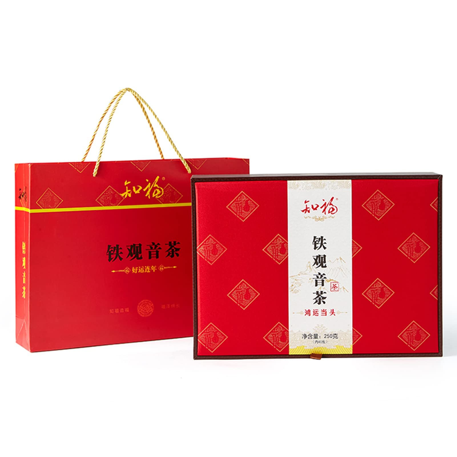 250g Fujian Tieguanyin Zapach herbaty Oolong Niezależne małe opakowanie z pudełkiem na prezenty do przechowywania w chłodni