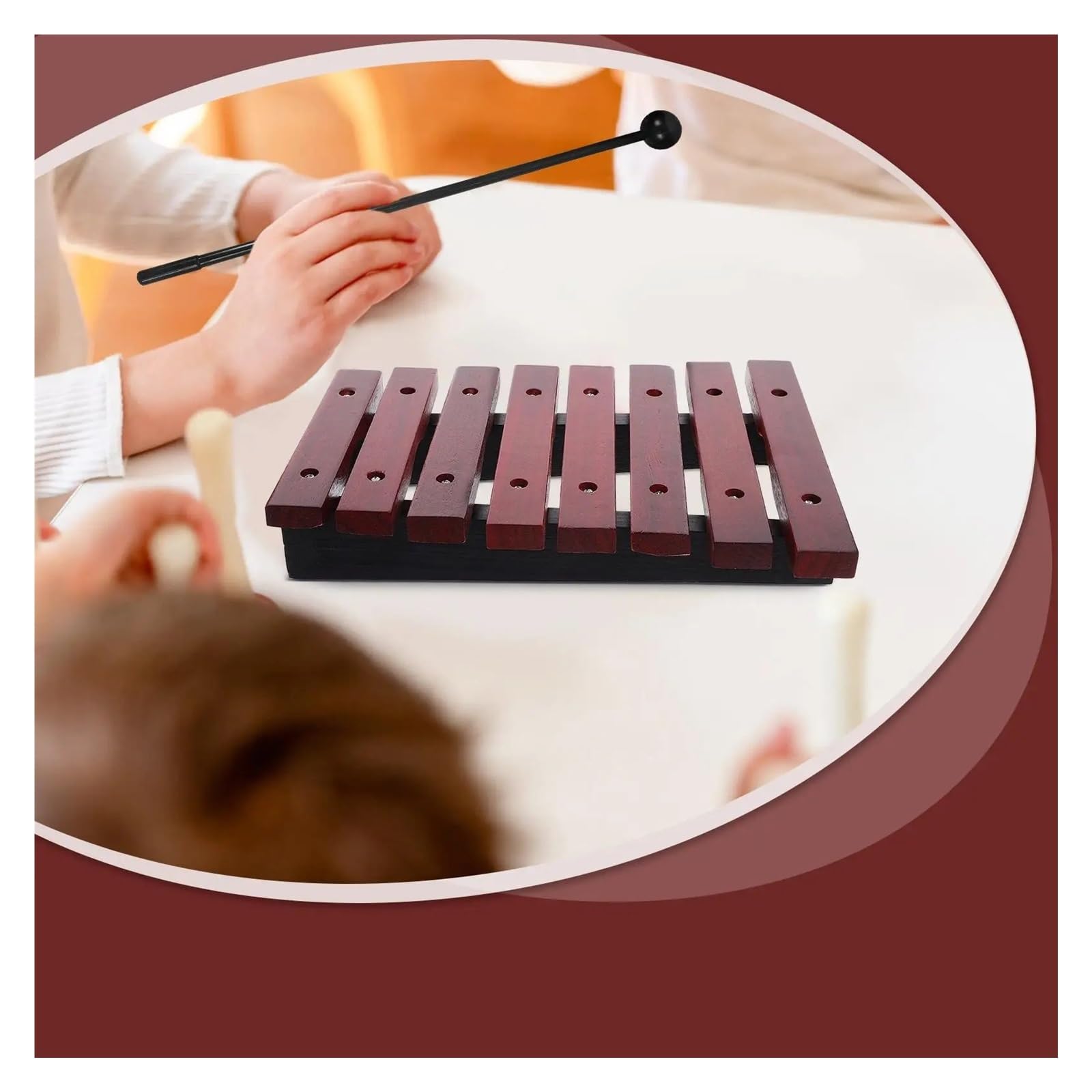 Xilófono Xilófono de percusión ocho notas | Mazos de instrumentos musicales for niños pequeños de piano