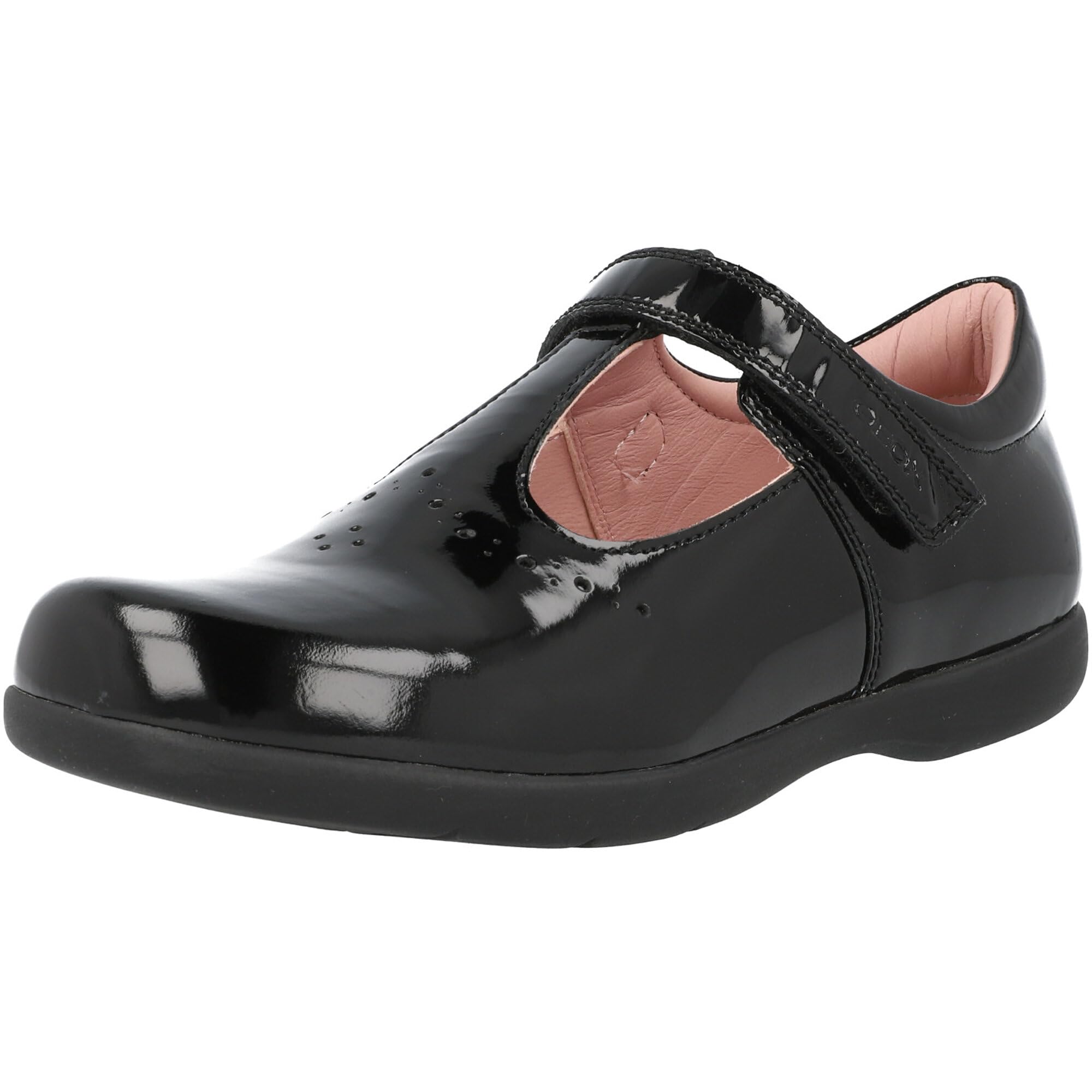 Geox Girls J Naimara Ballerina, Black, 9 UK