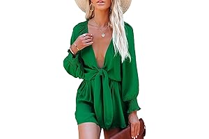 Long Sleeve Floral Romper for Women