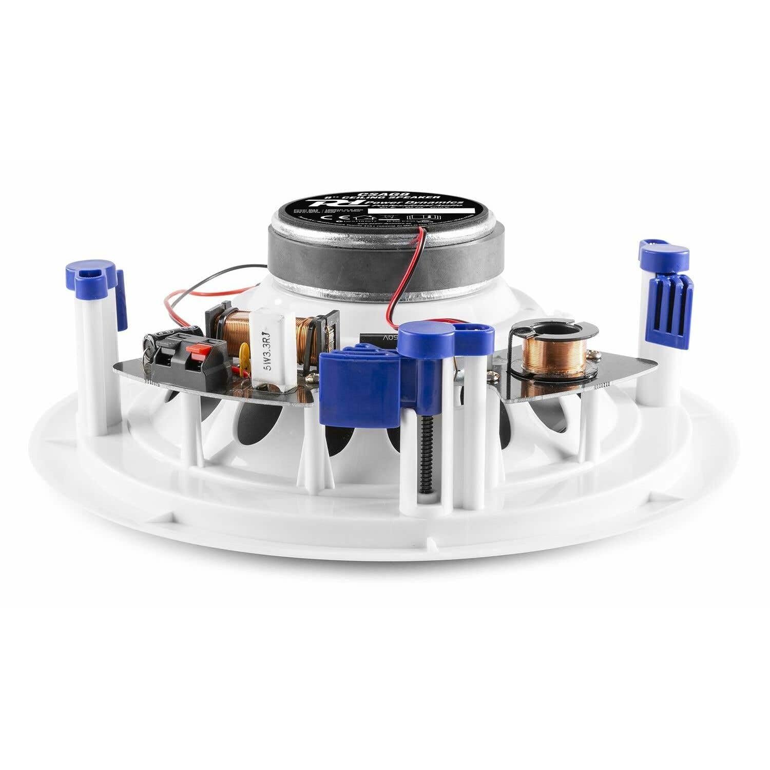 Power Dynamics CSSG8 Enceinte de Plafond Haut de Gamme - Enceinte Passive Basse Impédance - Aluminium