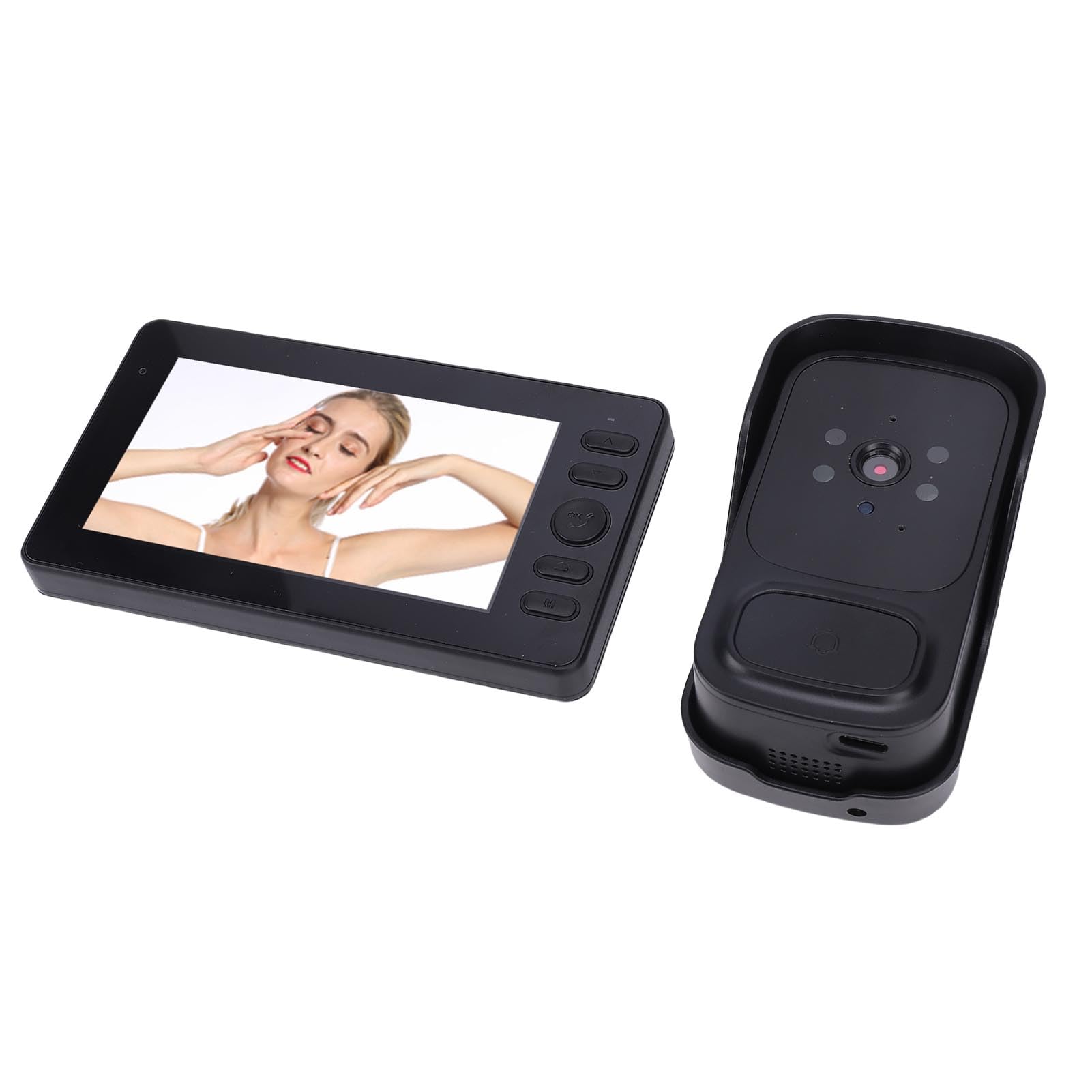 Videocamera per Campanello Wireless con Schermo IPS da 4,3 Pollici,