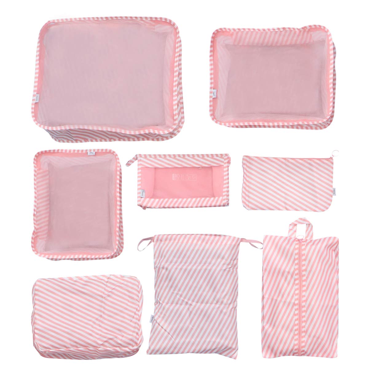 Operitacx 8-teiliges Set Reiseschuhbeutel Zum Verpacken Schuhtasche Reisetaschen Für Damen Gepäckorganisator Gepäckwürfel Reise-organizer-taschen Kleiderbeutel Reisen Skalierbar Reisekoffer
