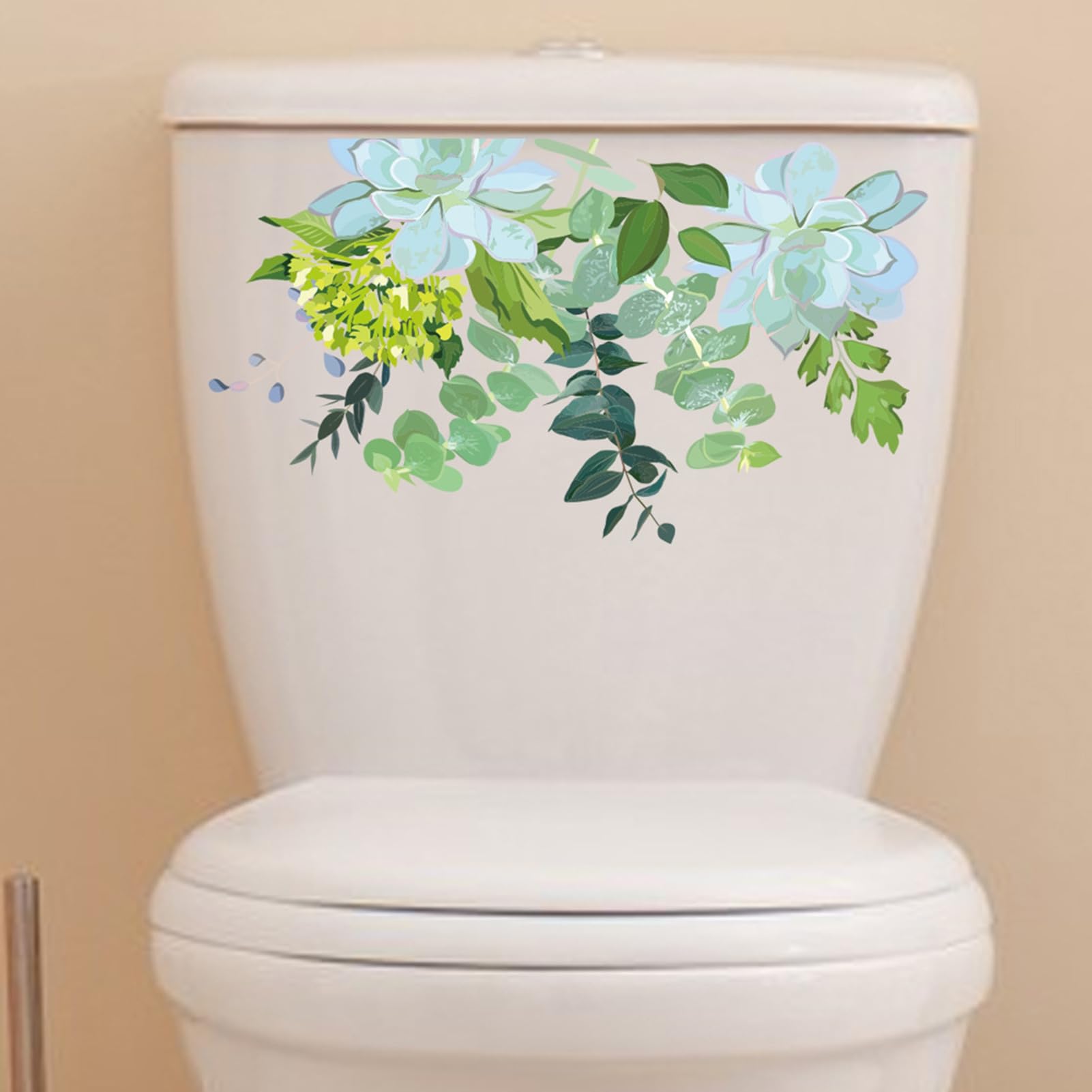 Autocollant Abattant WC Amovible - Dimensions ~30x35 Cm, PVC - Motif Sous-marin, Lavable, Adhésif Sans Résidu