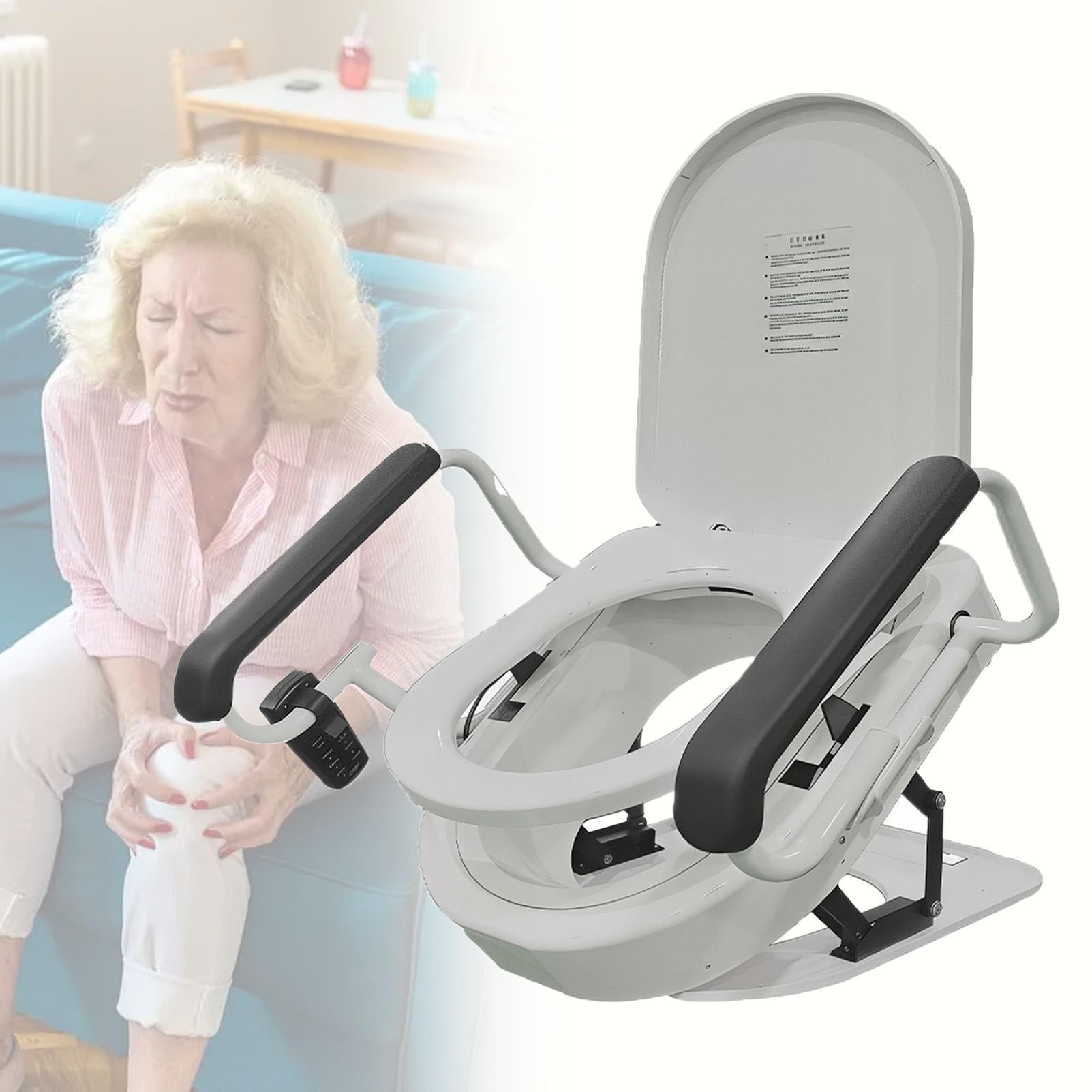 Sollevatore Elettrico per Sedile WC, con Regolazione in Altezza.