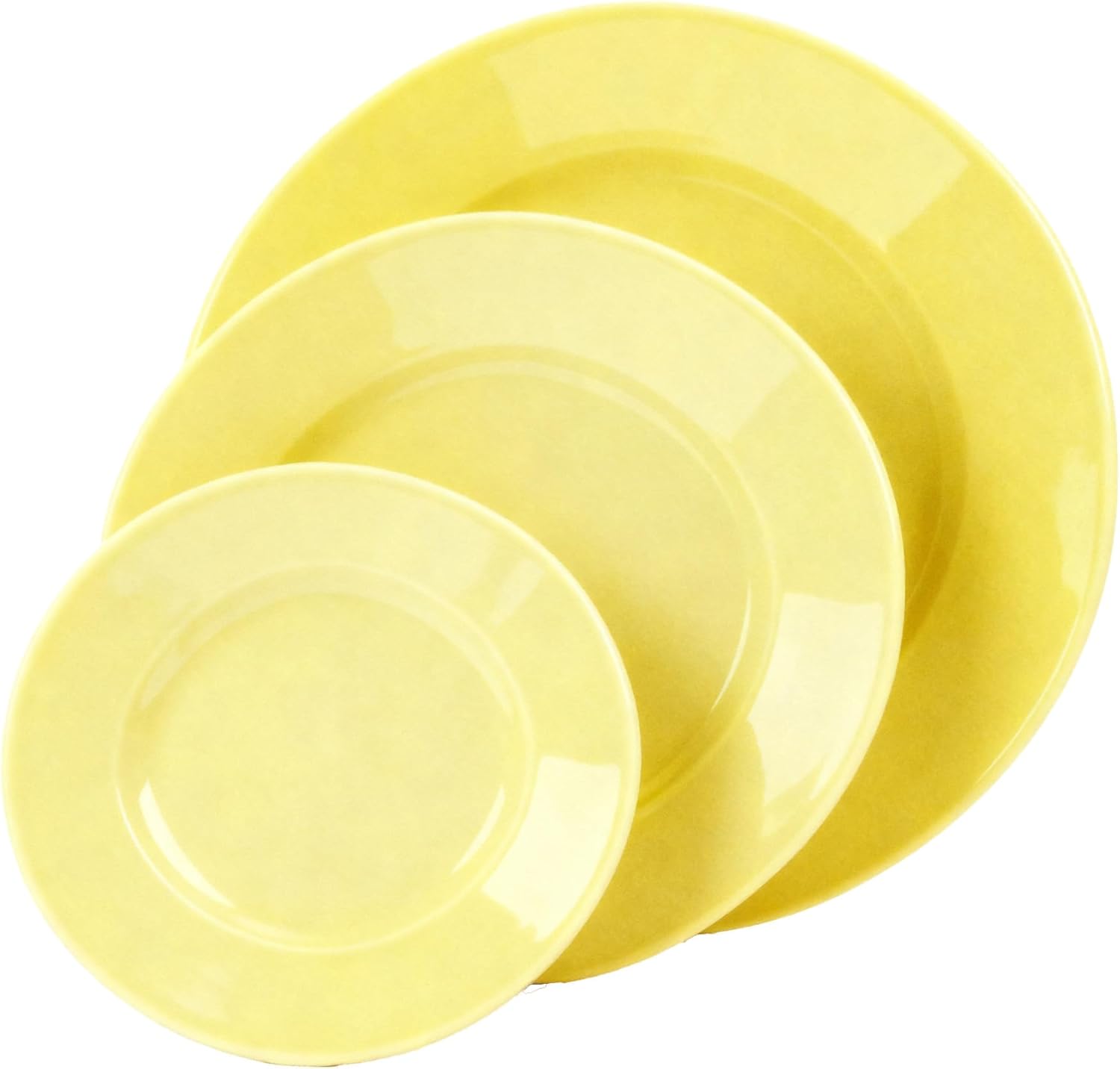 3PCS Porcelain Dinner Plates Set,11 Inch Kitchen Dinnerware For Appetizer Lunch Pasta Steak Dessert Salad Cake Microwave & Dishwasher Safe,Red