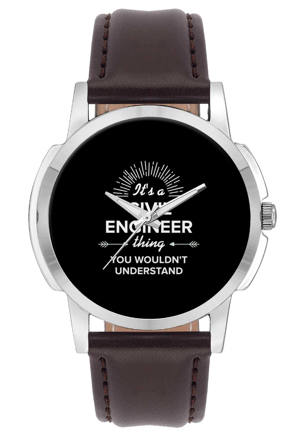 BIGOWL Wrist Watch for Men - Its a Civil Engineer Thing You Wont Get It | Best Civil Engineer Gift - Analog Mens and Boys Unique Quartz Leather Band Round Designer dial Watch (B074CNDY9D) Amazon Price History, Amazon Price Tracker