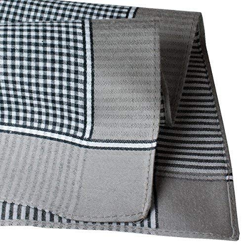 Fazzoletti Di Tessuto Uomo Merrysquare - 12 Pezzi, Cotone, Modello Oliver, 40x40 Cm - Foto 11