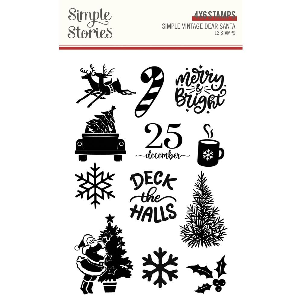 Simple Vintage Dear Santa Photopolymer Clear StampsSVD20820