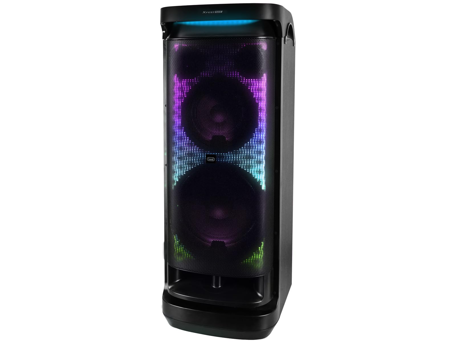 Trevi XFest XF 4400 DJ Speaker Wireless Potente 500W con Mixer Integrato, Altoparlante con Funzione Karaoke, USB, AUX-IN e Funzione TWS, Cassa Audio per Feste ed Eventi