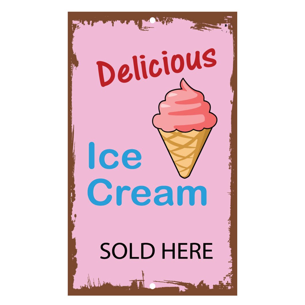 Amazon.com: Fastasticdeals Delicious Ice Cream Sold Here Novelty