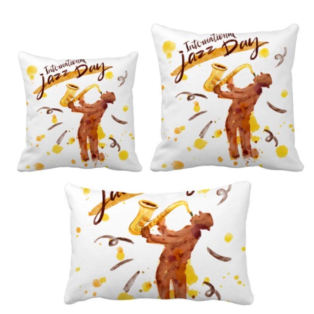Coussins de saxo aquarelle le cadeau idéal pour décorer un canapé cosy